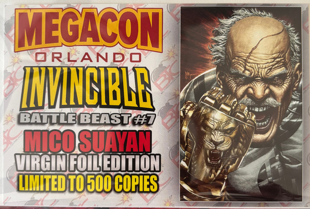 Invincible Universe: Battle Beast #7 • Mico Suayan MegaCon Exclusive • Virgin Foil Edition