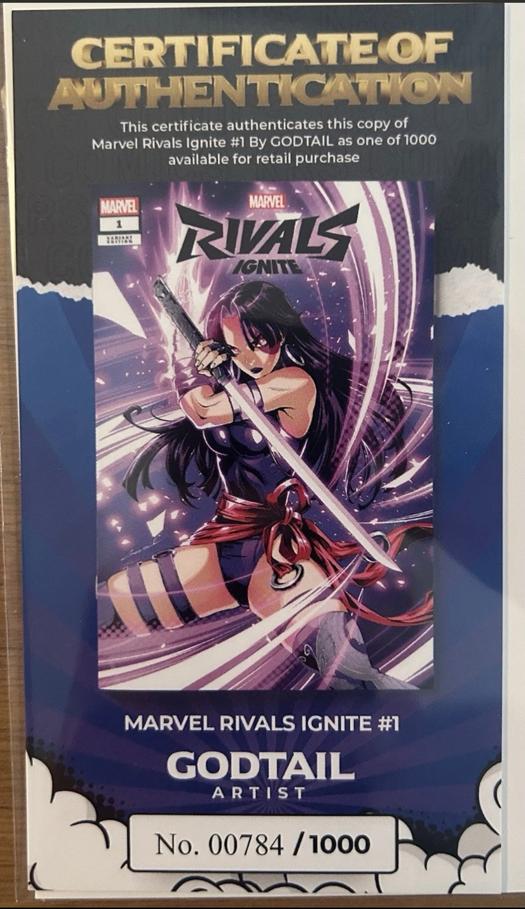 Marvel Rivals Ignite #1 • 
Godtail Variant. LTD 1000.