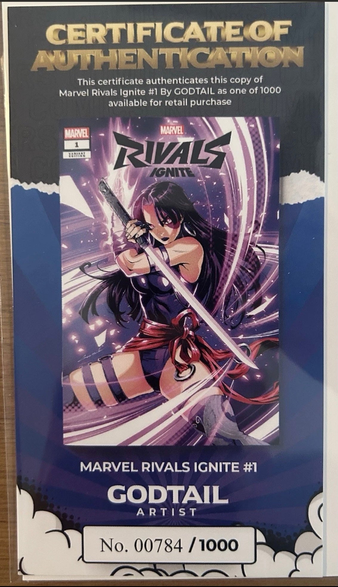 Marvel Rivals Ignite #1 • 
Godtail Variant. LTD 1000.