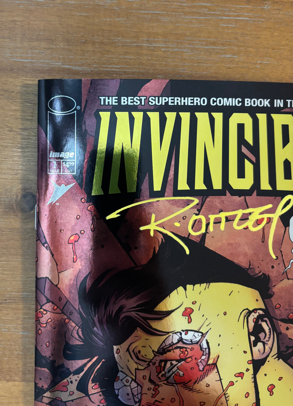 INVINCIBLE #1 SIGNED BY RYAN OTTLEY MEGACON EXCLUSIVE