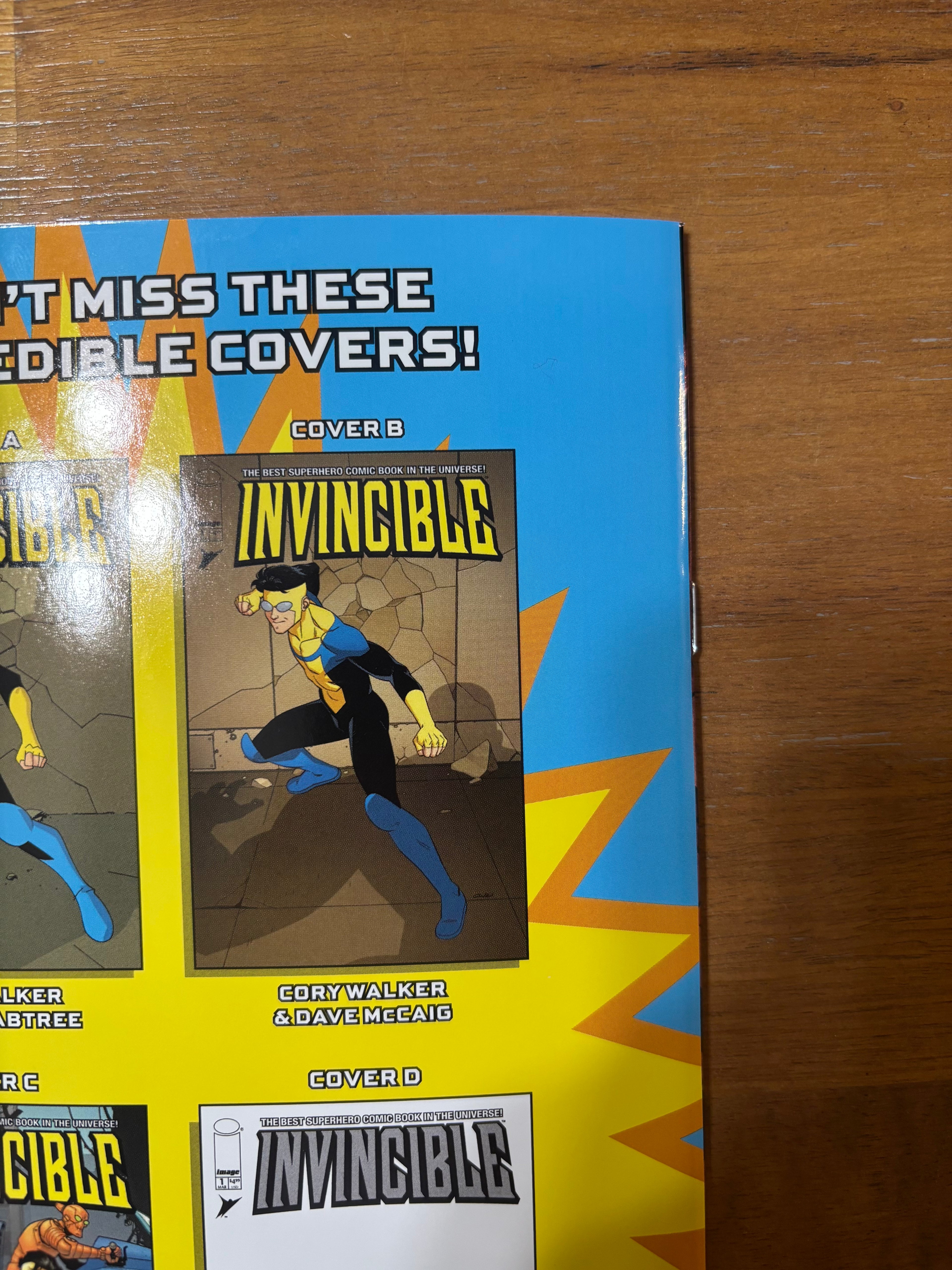 INVINCIBLE #1 VIRGIN FOIL SIGNED BY RYAN OTTLEY MEGACON EXCLUSIVE