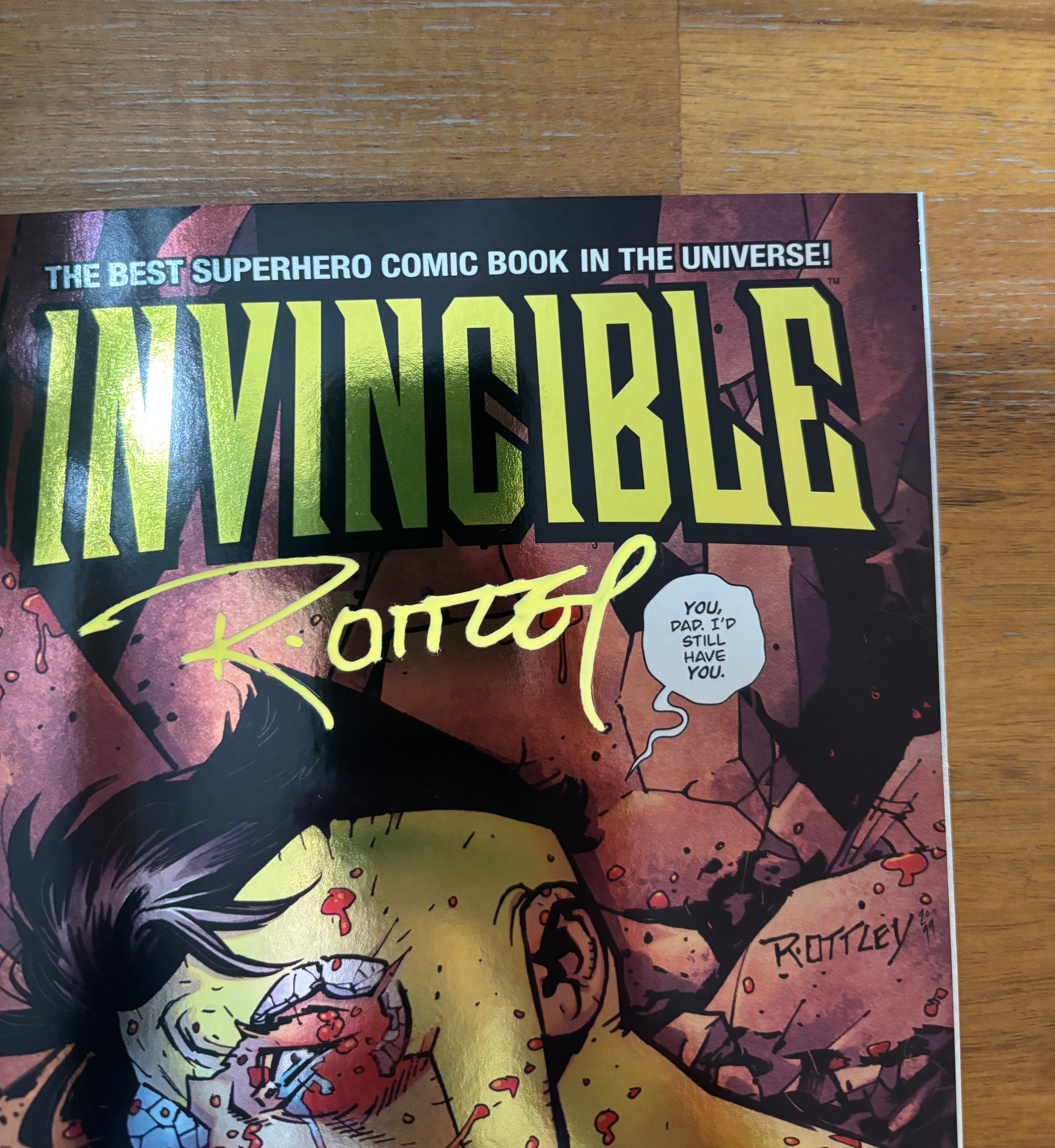 INVINCIBLE #1 SIGNED BY RYAN OTTLEY MEGACON EXCLUSIVE