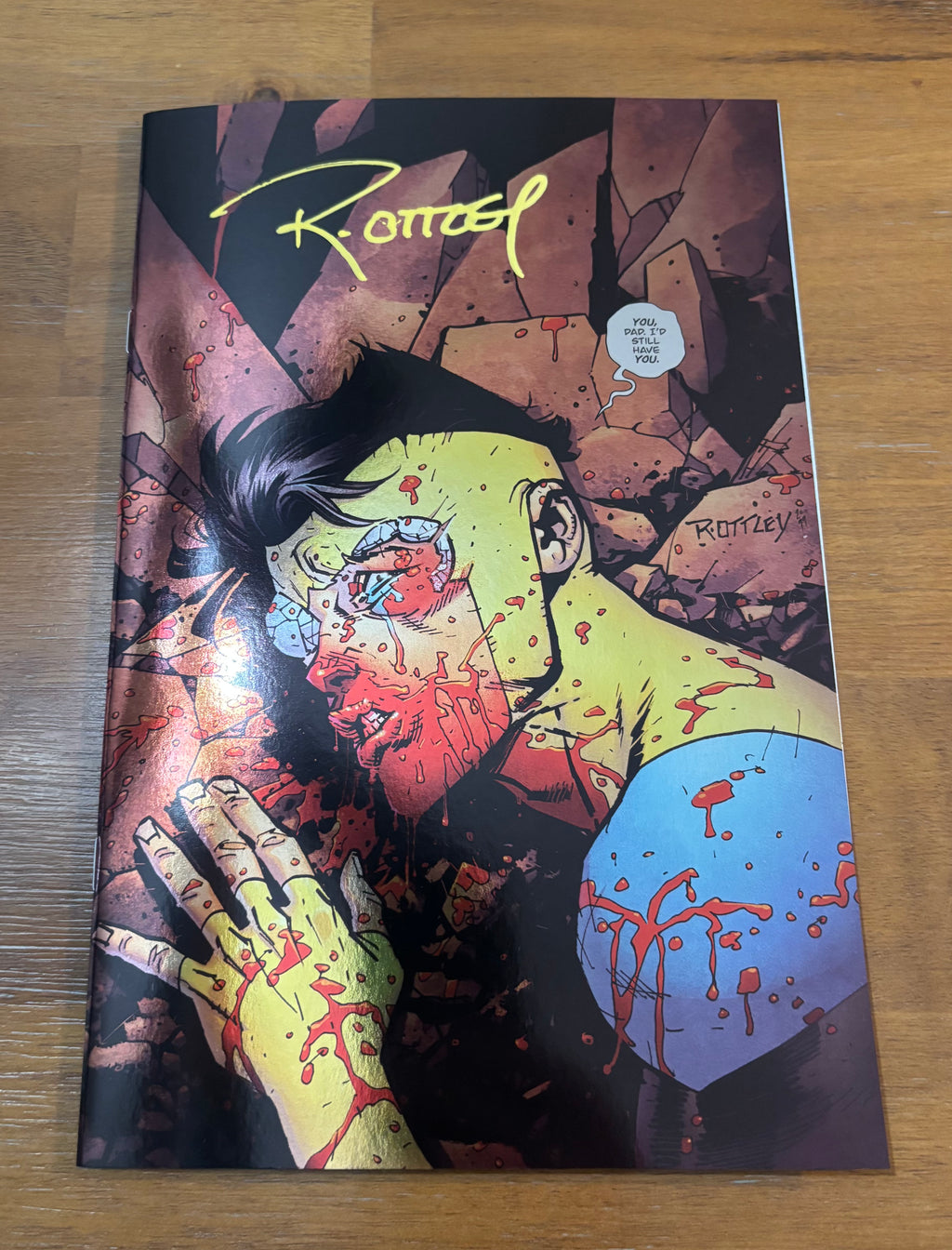 INVINCIBLE #1 VIRGIN FOIL SIGNED BY RYAN OTTLEY MEGACON EXCLUSIVE