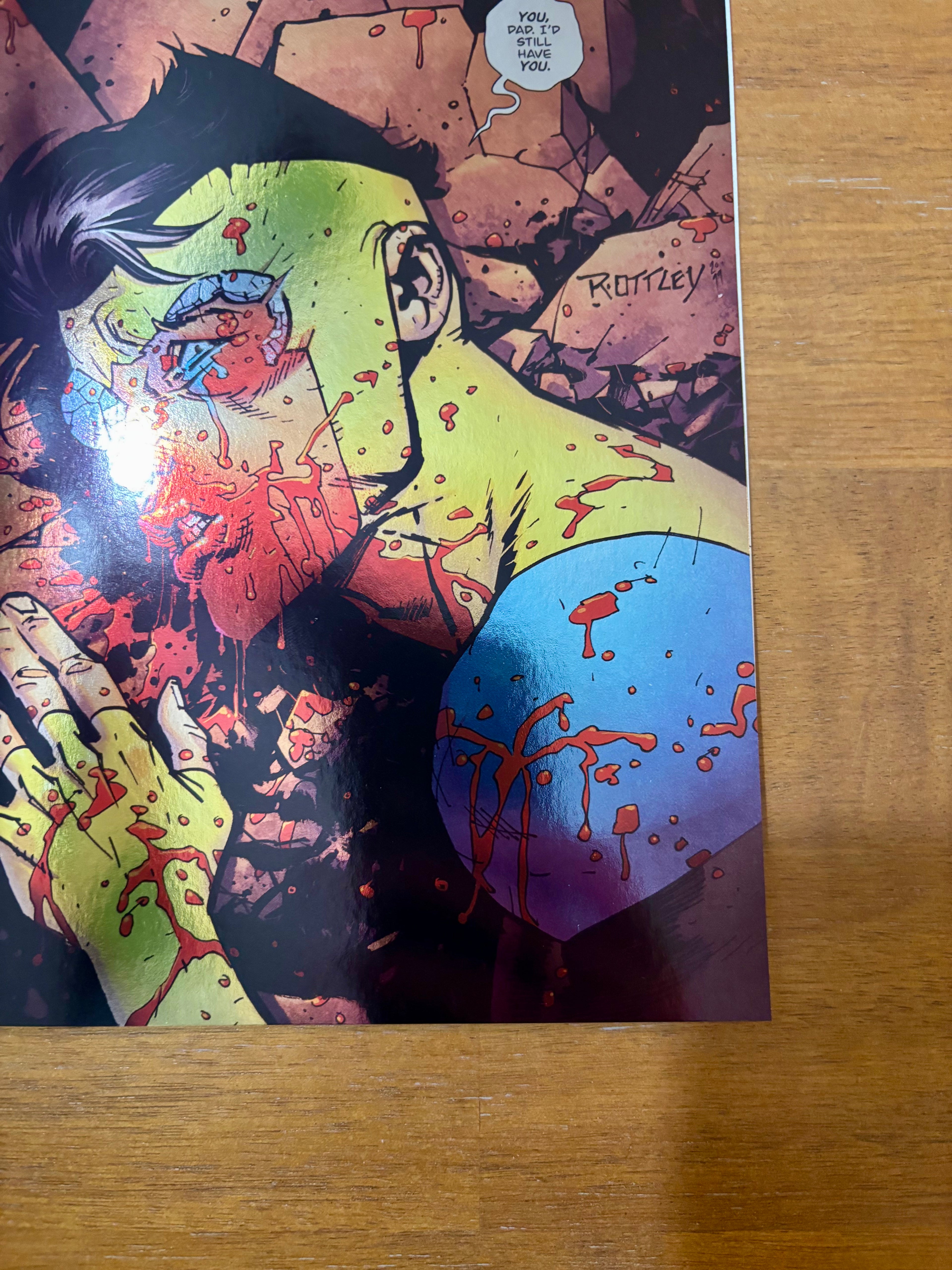 INVINCIBLE #1 VIRGIN FOIL SIGNED BY RYAN OTTLEY MEGACON EXCLUSIVE