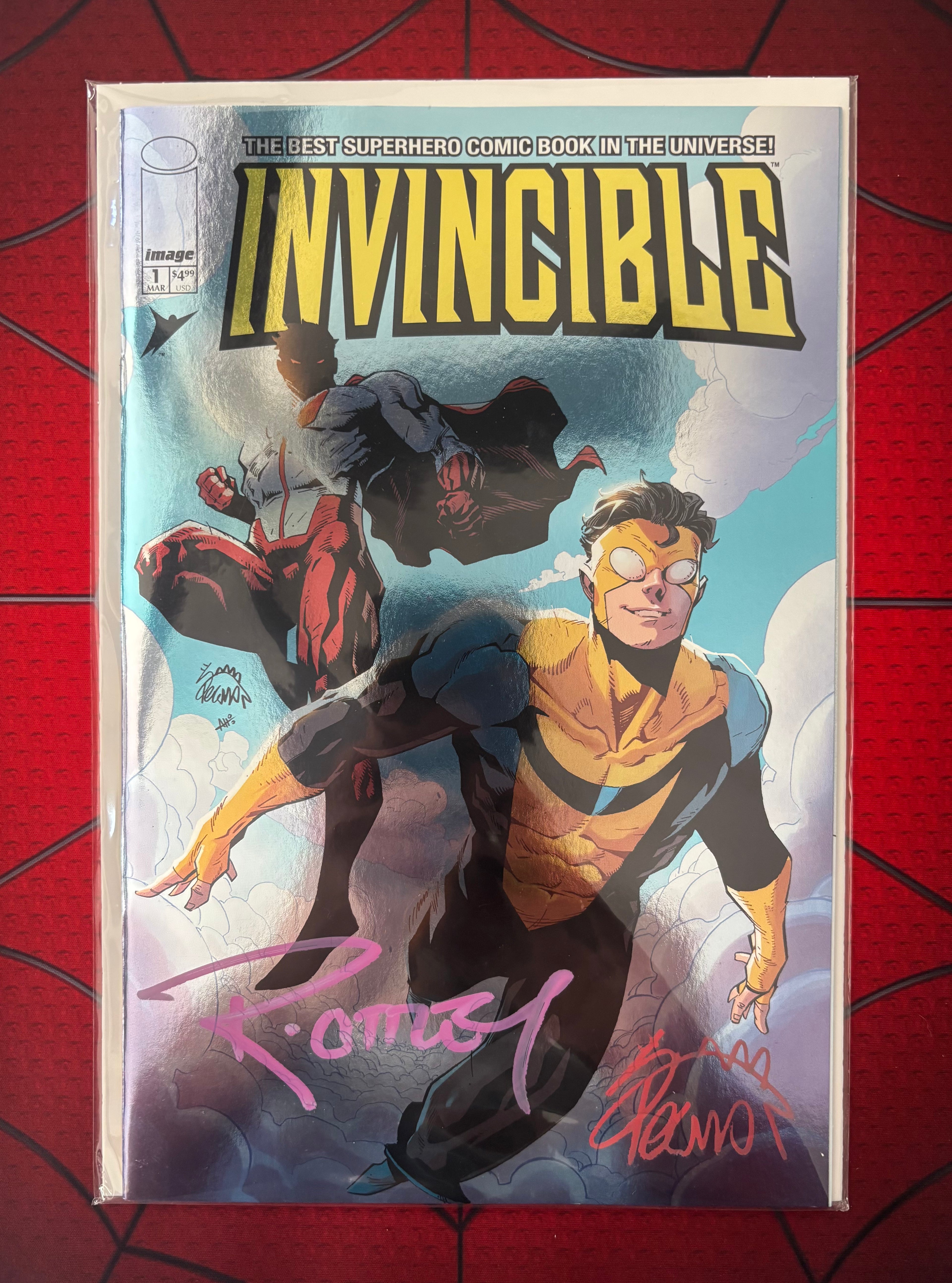 🌟 Invincible #1 • 2026 • Ryan Stegman Exclusive Foil • DOUBLE SIGNED by Stegman & Ottley w/COA