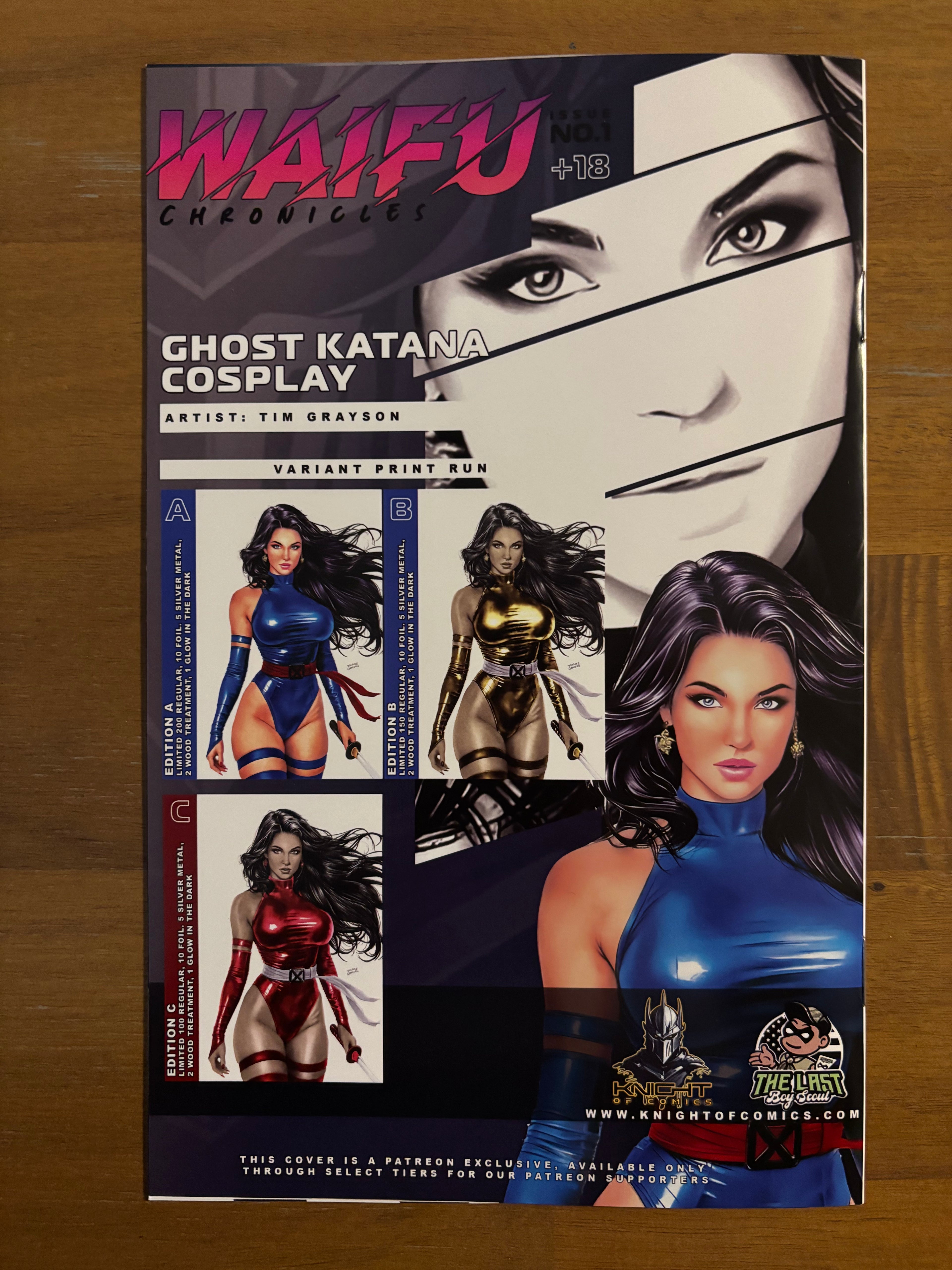 Ghost Katana #1 Exclusive - Tim Grayson - Gold Variant