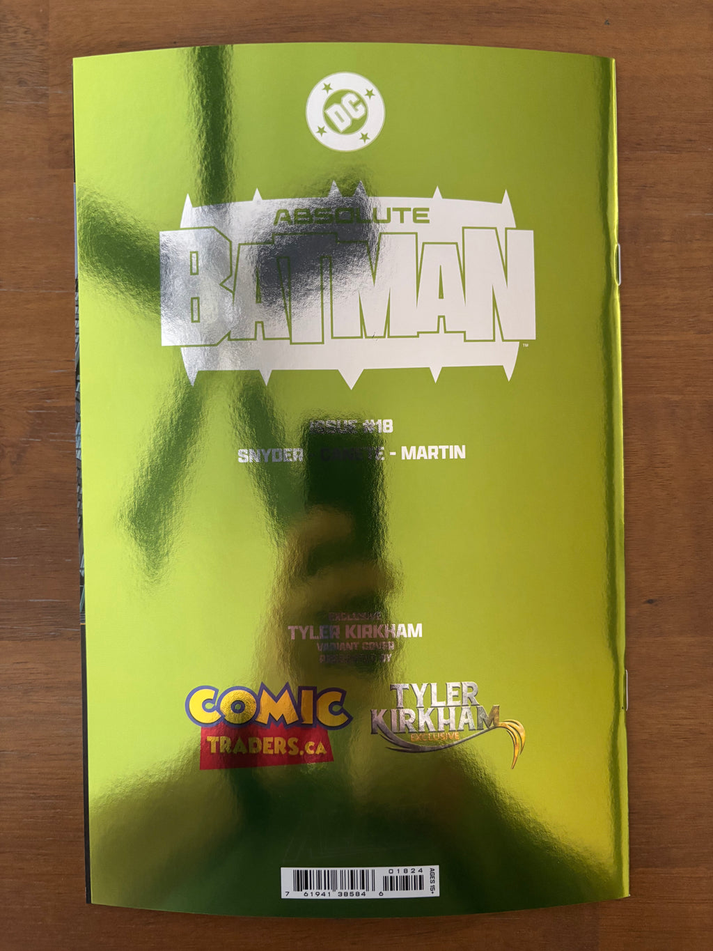 Absolute Batman #18 Tyler Kirkham BANE battle damage FOIL VIRGIN VARIANT