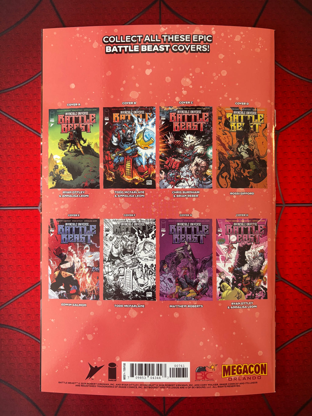 Invincible Universe: Battle Beast #7 • Mico Suayan MegaCon Exclusive • Virgin Foil Edition