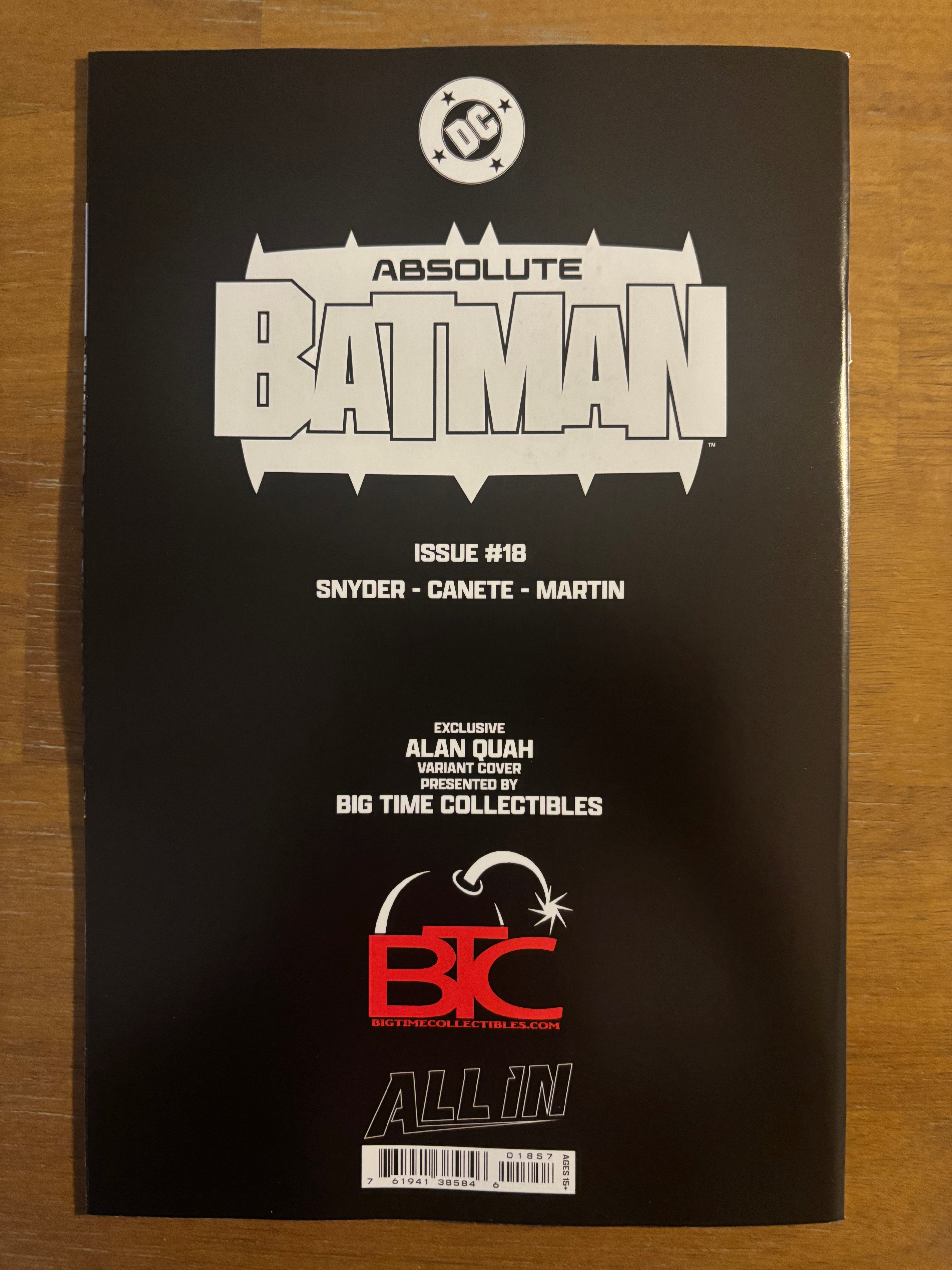Absolute Batman #18 MegaCon